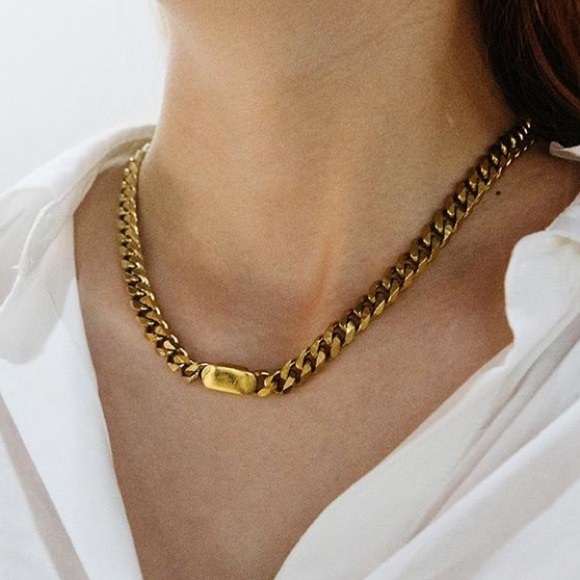 Chunky chain necklace - Picture 6 of 7